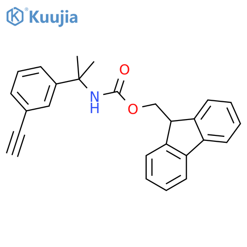 (9H-fluoren-9-yl)methyl N-[2-(3-ethynylphenyl)propan-2-yl]carbamate structure