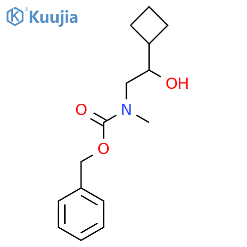 benzyl N-(2-cyclobutyl-2-hydroxyethyl)-N-methylcarbamate structure