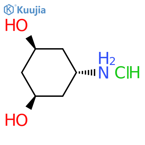 (1R,3S,5s)-5-aminocyclohexane-1,3-diol hydrochloride structure