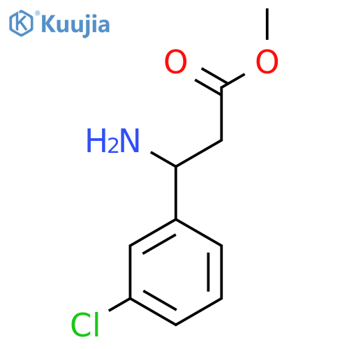 methyl 3-amino-3-(3-chlorophenyl)propanoate structure
