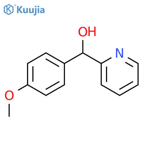 (4-methoxyphenyl)(pyridin-2-yl)methanol structure