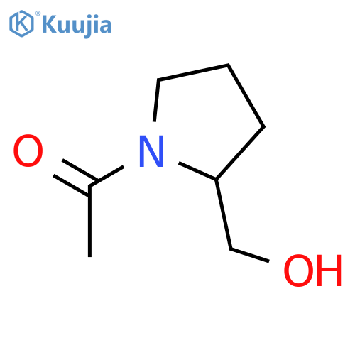 1-[2-(hydroxymethyl)pyrrolidin-1-yl]ethan-1-one structure