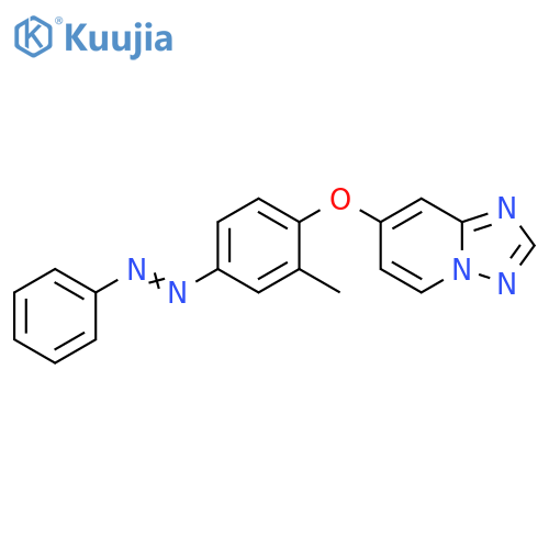 7-[2-Methyl-4-(2-phenyldiazenyl)phenoxy][1,2,4]triazolo[1,5-a]pyridine structure