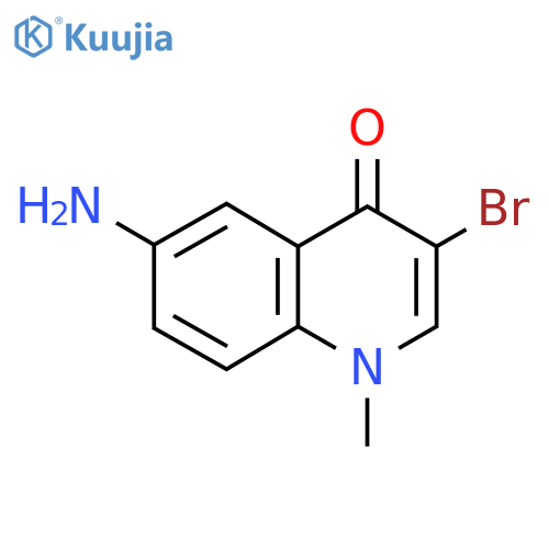 6-Amino-3-bromo-1-methyl-1,4-dihydroquinolin-4-one structure