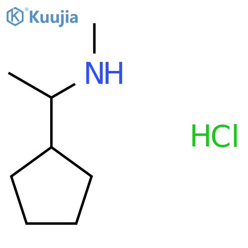 (1-Cyclopentylethyl)(methyl)amine hydrochloride structure