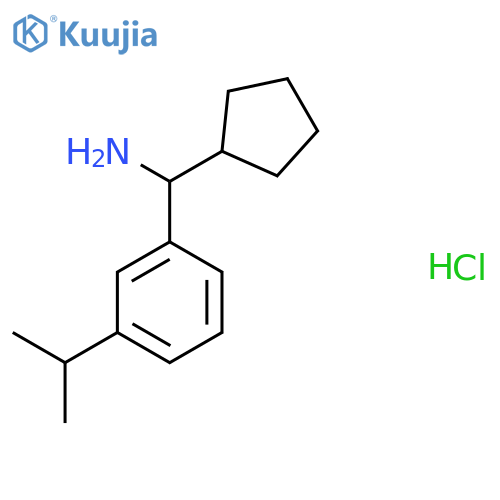 cyclopentyl3-(propan-2-yl)phenylmethanamine hydrochloride structure