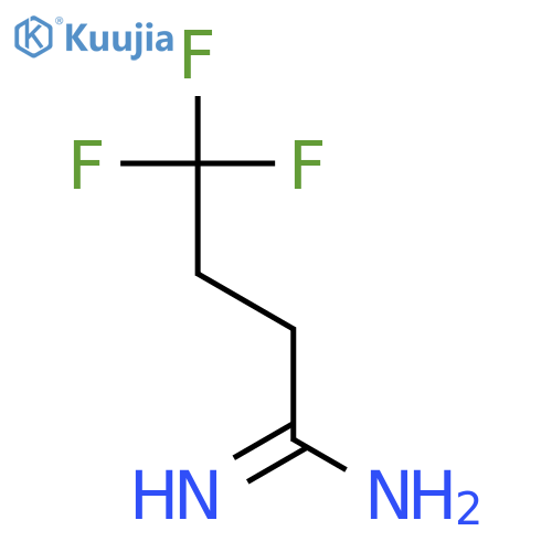 4,4,4-trifluorobutanimidamide hydrochloride structure