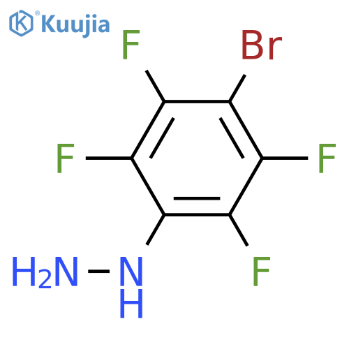 (4-Bromo-2,3,5,6-tetrafluorophenyl)hydrazine structure
