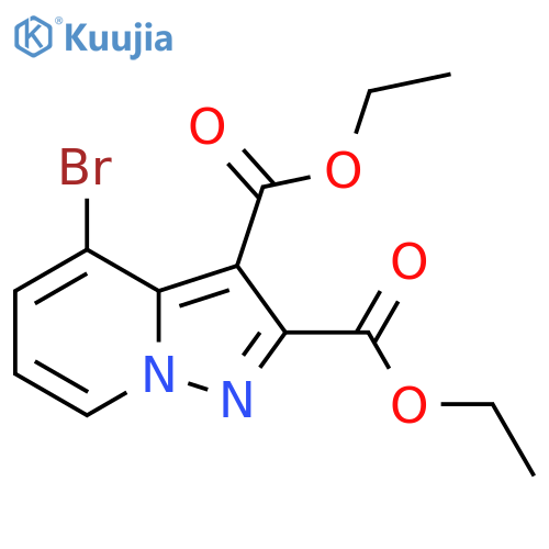 Diethyl 4-bromopyrazolo[1,5-a]pyridine-2,3-dicarboxylate structure