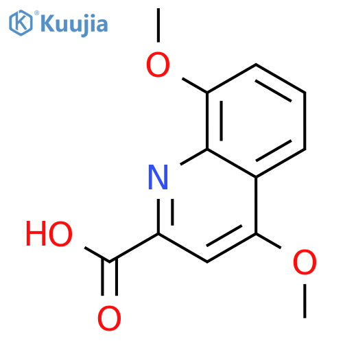 2-Quinolinecarboxylic acid, 4,8-dimethoxy- structure