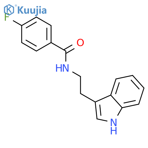 Benzamide, 4-fluoro-N-[2-(1H-indol-3-yl)ethyl]- structure