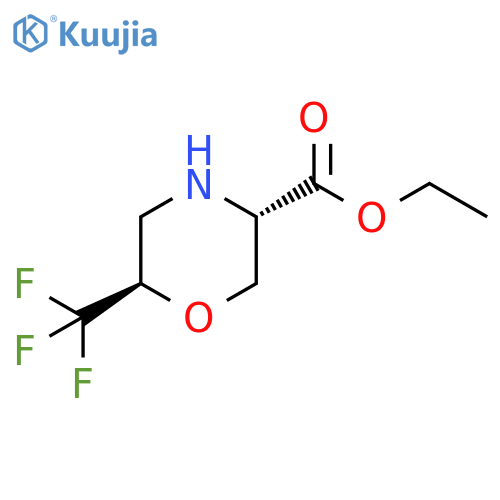 Ethyl (3S,6R)-6-(trifluoromethyl)-3-morpholinecarboxylate structure