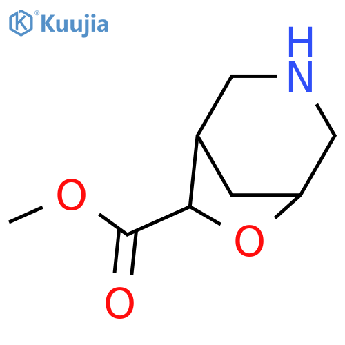 methyl 6-oxa-3-azabicyclo3.2.1octane-7-carboxylate structure