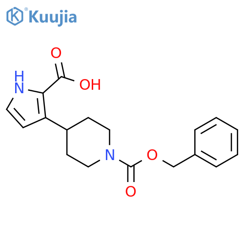 1-(Phenylmethyl) 4-(2-carboxy-1H-pyrrol-3-yl)-1-piperidinecarboxylate structure