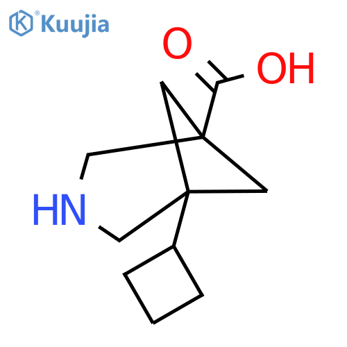 5-Cyclobutyl-3-azabicyclo[3.1.1]heptane-1-carboxylic acid structure