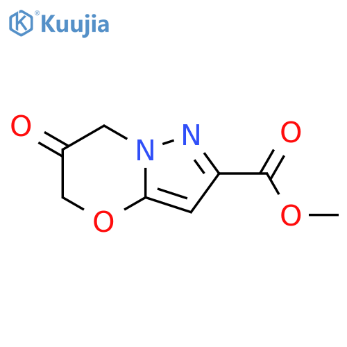 methyl 6-oxo-5H,6H,7H-pyrazolo3,2-b1,3oxazine-2-carboxylate structure