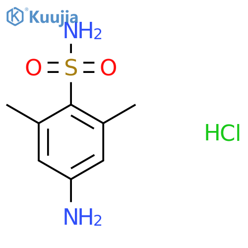 4-Amino-2,6-dimethylbenzene-1-sulfonamide hydrochloride structure