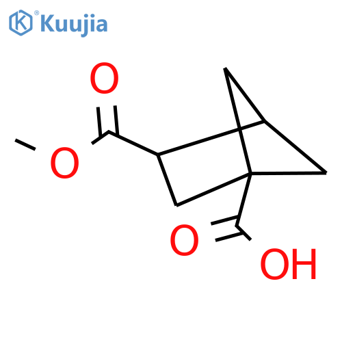 3-(Methoxycarbonyl)bicyclo[2.1.1]hexane-1-carboxylic acid structure
