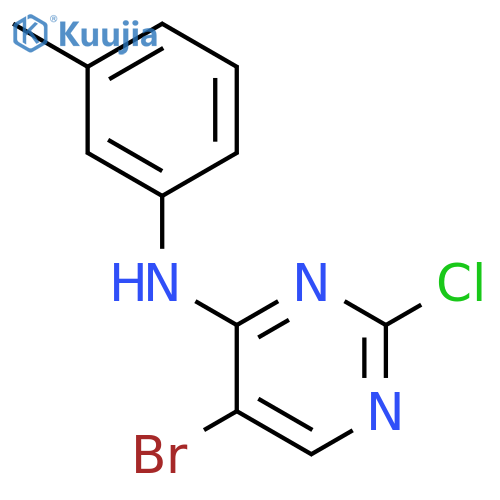 4-Pyrimidinamine, 5-bromo-2-chloro-N-(3-methylphenyl)- structure