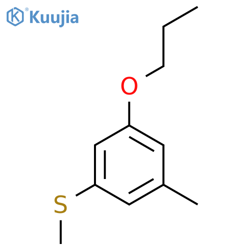 Methyl(3-methyl-5-propoxyphenyl)sulfane structure