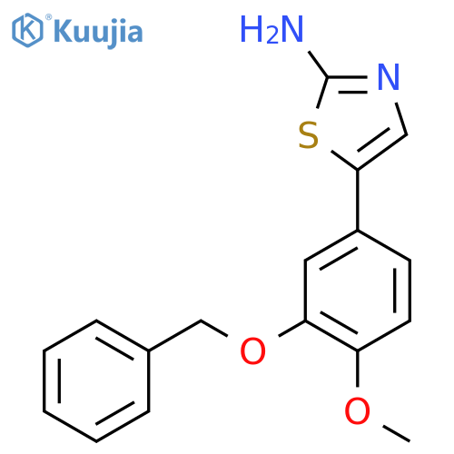 5-(3-(Benzyloxy)-4-methoxyphenyl)thiazol-2-amine structure