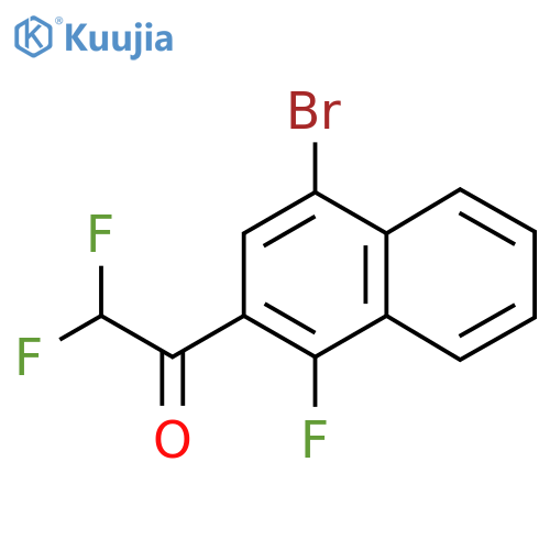 1-(4-Bromo-1-fluoronaphthalen-2-yl)-2,2-difluoroethanone structure