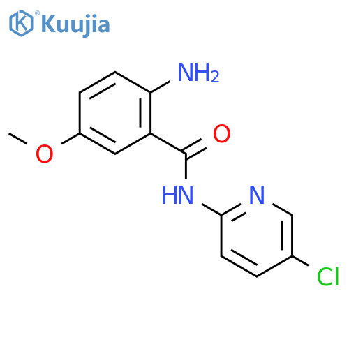 2-Amino-N-(5-chloropyridin-2-yl)-5-methoxybenzamide structure