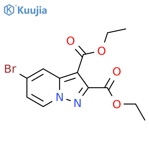 Diethyl 5-bromopyrazolo[1,5-a]pyridine-2,3-dicarboxylate structure