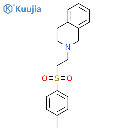 Isoquinoline,1,2,3,4-tetrahydro-2-[2-[(4-methylphenyl)sulfonyl]ethyl]-, hydrochloride (1:1) structure