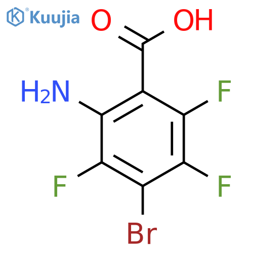 2-Amino-4-bromo-3,5,6-trifluorobenzoic acid structure