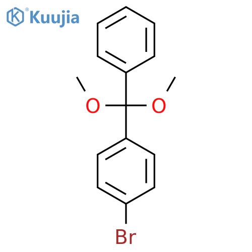 1-Bromo-4-(dimethoxy(phenyl)methyl)benzene structure