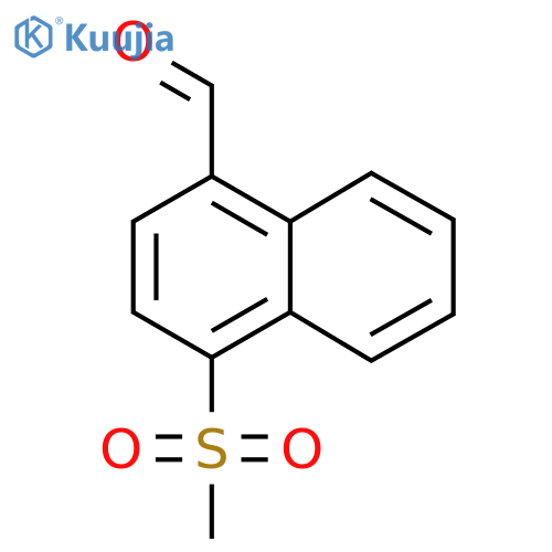 4-(Methylsulfonyl)-1-naphthaldehyde structure