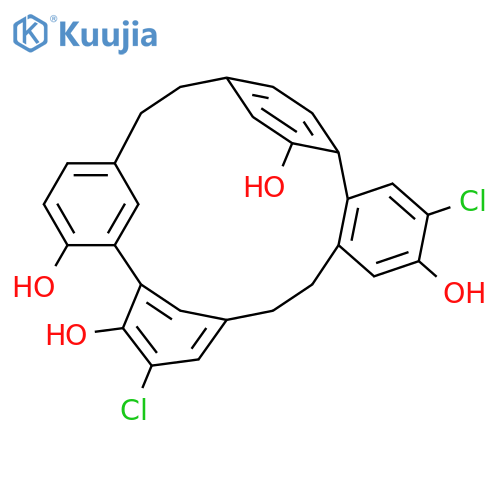 Isoplagiochin C; 2,12-Dichloro, 7',8'-dihydro structure