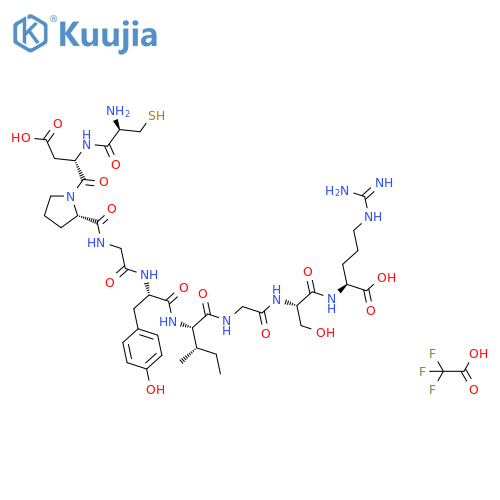 H-Cys-Asp-Pro-Gly-Tyr-Ile-Gly-Ser-Arg-OH trifluoroacetate structure