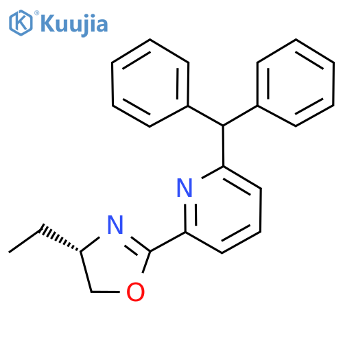 (S)-2-(6-Benzhydrylpyridin-2-yl)-4-ethyl-4,5-dihydrooxazole structure
