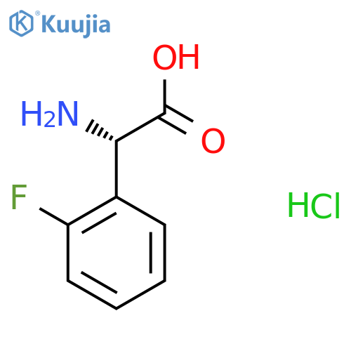 (S)-2-Amino-2-(2-fluorophenyl)acetic acid hydrochloride structure
