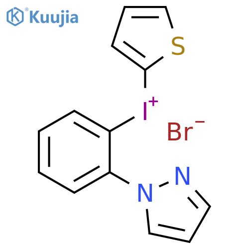 Iodonium, [2-(1H-pyrazol-1-yl)phenyl]-2-thienyl-, bromide (1:1) structure