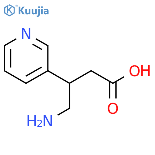 4-Amino-3-(pyridin-3-yl)butanoic acid structure