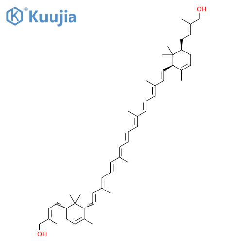 2-Buten-1-ol,4,4'-[(2R,2'R,6R,6'R)-e,e-carotene-2,2'-diyl]bis[2-methyl-,(2E,2'E)- structure