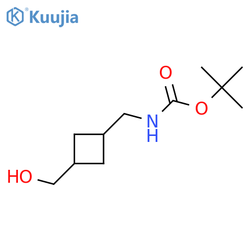 tert-butyl N-[[3-(hydroxymethyl)cyclobutyl]methyl]carbamate structure