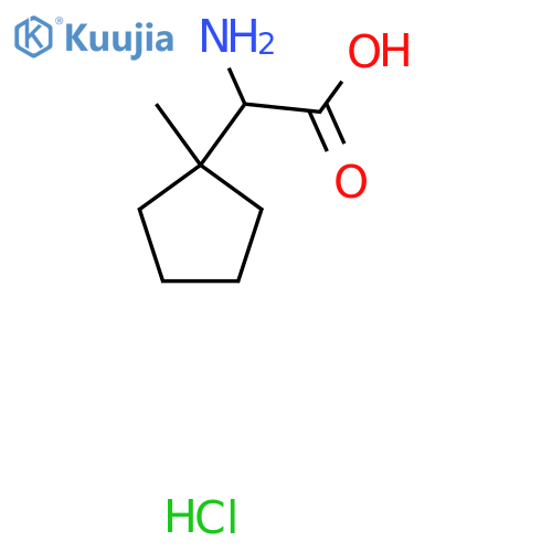 2-Amino-2-(1-methylcyclopentyl)acetic acid hydrochloride structure