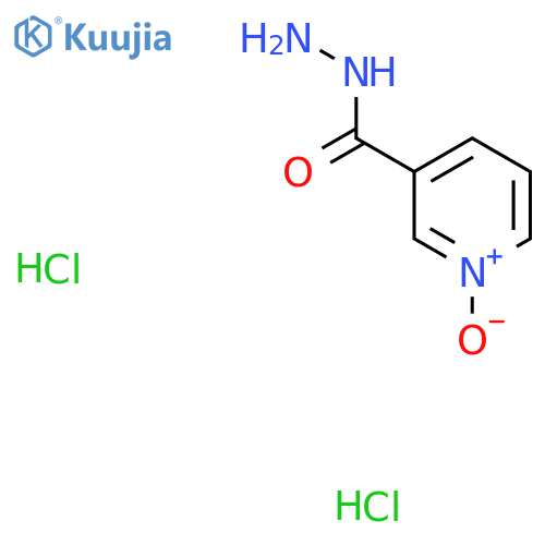 3-(Hydrazinecarbonyl)pyridin-1-ium-1-olate dihydrochloride structure