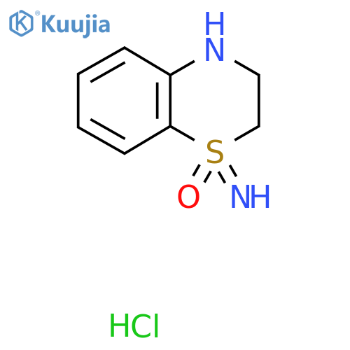 1-imino-3,4-dihydro-2H-1lambda6,4-benzothiazin-1-one hydrochloride structure