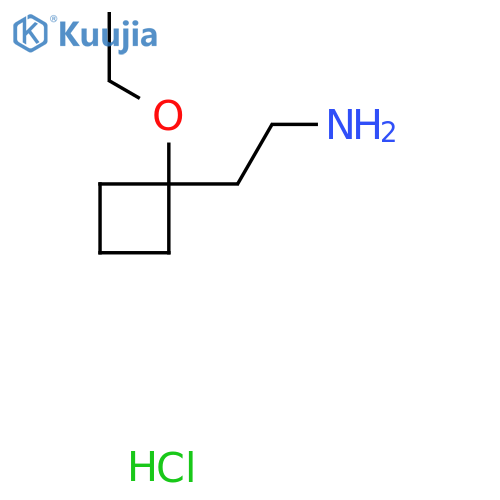 2-(1-Ethoxycyclobutyl)ethan-1-amine hydrochloride structure
