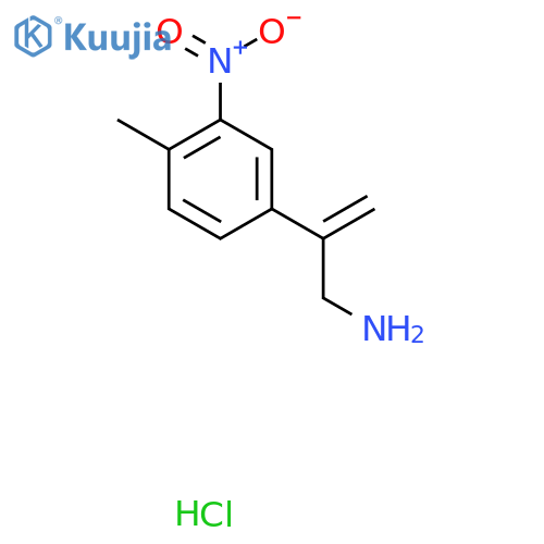 2-(4-Methyl-3-nitrophenyl)prop-2-en-1-amine hydrochloride structure