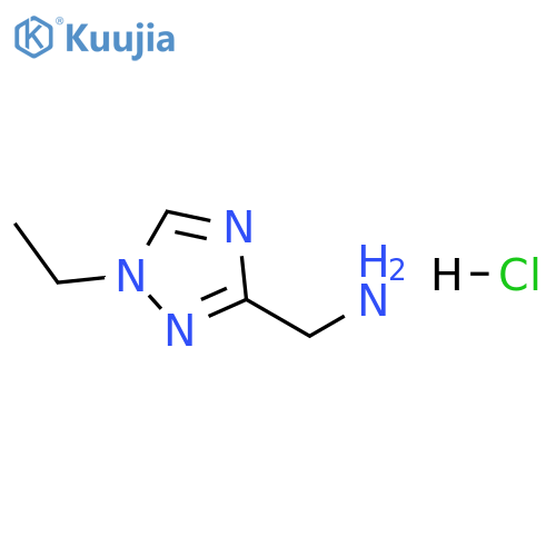 1H-1,2,4-Triazole-3-methanamine, 1-ethyl-, hydrochloride (1:1) structure