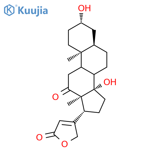 Card-20(22)-enolide,3,14-dihydroxy-12-oxo-, (3b,5b)- (9CI) structure