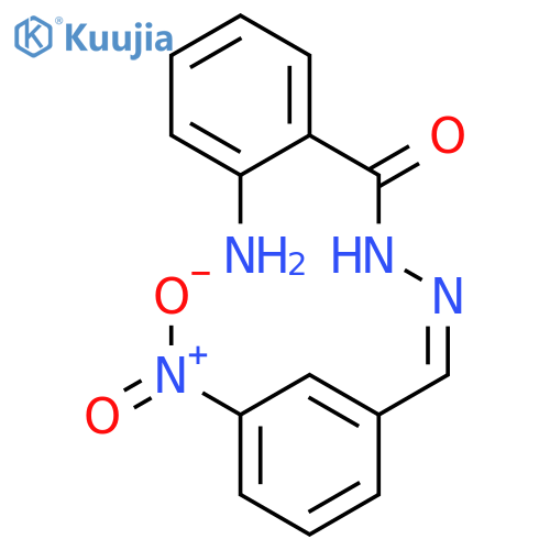 Benzoic acid, 2-amino-,2-[(3-nitrophenyl)methylene]hydrazide structure