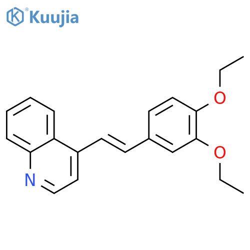 Quinoline,4-[2-(3,4-diethoxyphenyl)ethenyl]- structure