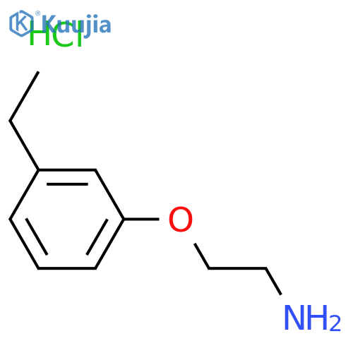 Ethanamine, 2-(3-ethylphenoxy)-, hydrochloride (1:1) structure